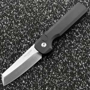 PRO-TECH Ultra Technology - P5301 Aluminum Handle Outdoor Folding Knife Camping Survival Sharp Tactical EDC Tool Knife (Black)