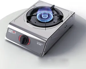 Profession Gas hob Portable Gas Stove 1 Burner Propane/Natural Gas Cooker Gas Stove LPG/NG Dual Fuel Stainless Steel Easy to Clean [Energy Class A] (Color : A2 Size : NG) (A1 NG)