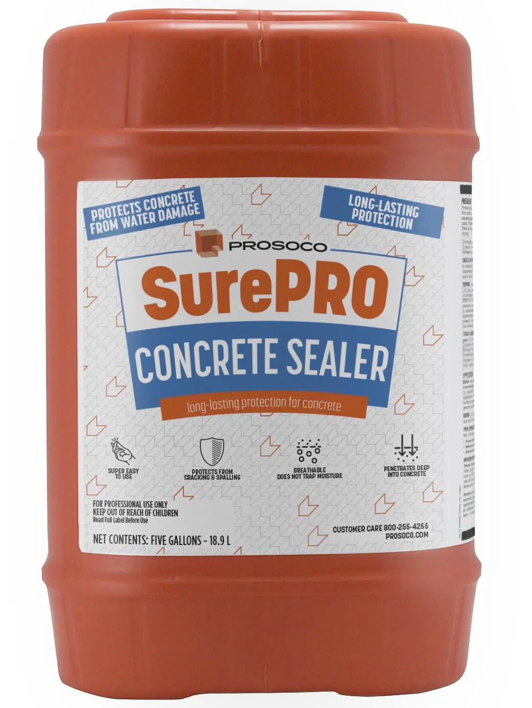 PROSOCO SurePRO Concrete Sealer | Ready-to-Use Water-Based Protective Treatment for Concrete - Trusted by Professionals (1 Gallon)
