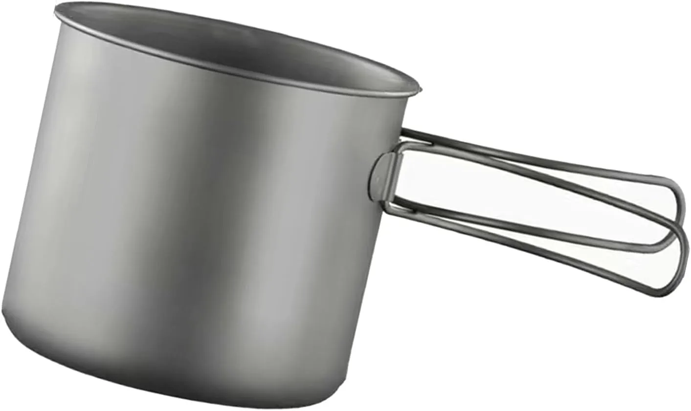 QINGFAN Metal Camping Cook Pots Outdoor Camping Cookware with Folding Handle Portable Tableware Cooking Pots Frypan Cookware