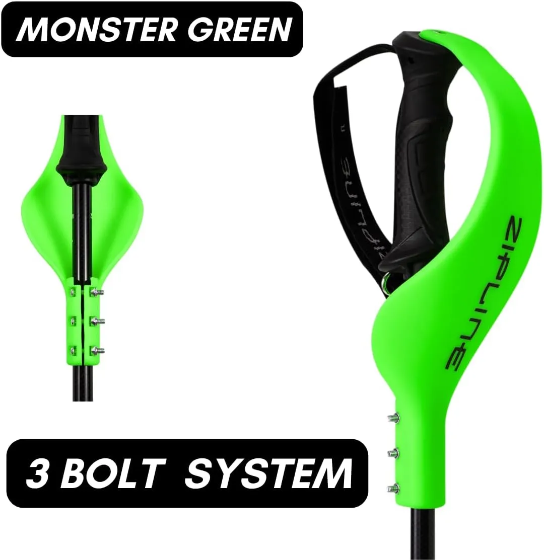 Racing Hand Guard for Premium Protection for Downhill Ski Poles for Enhanced Safety Essential for Competitive Downhill Ski Racers