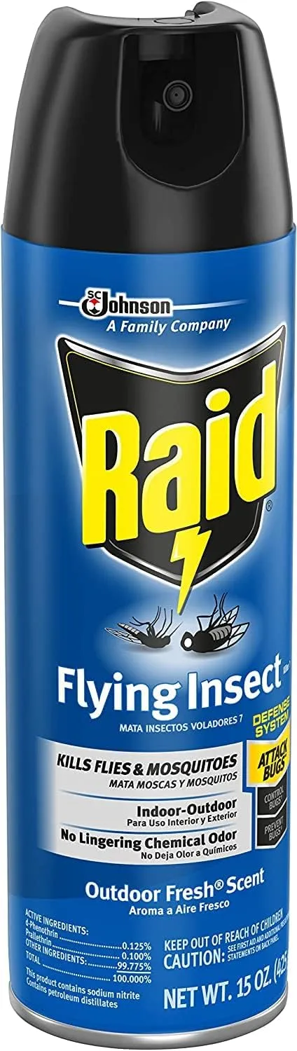 Raid Flying Insect Killer,15 Ounce (Pack of 4)