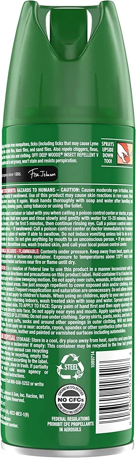 RaidOFF Off Deep Woods Insect Repellent 6oz (Pack of 9)