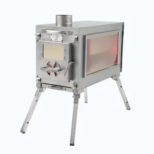 RBM Outdoors Medium Wood Stove With Fire-Resistant Glass "Caminus M"