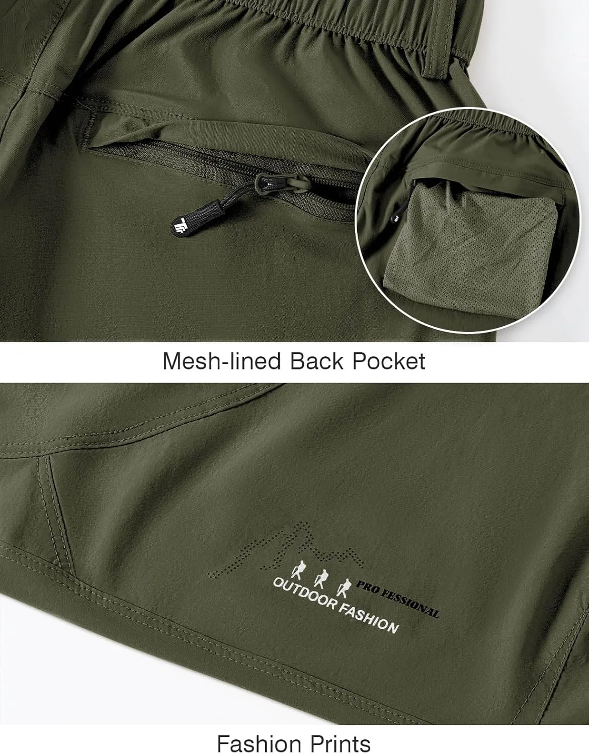 Rdruko Women's Hiking Pants Lightweight Quick Dry Water Resistant Outdoor Travel Fishing Pants with Pockets