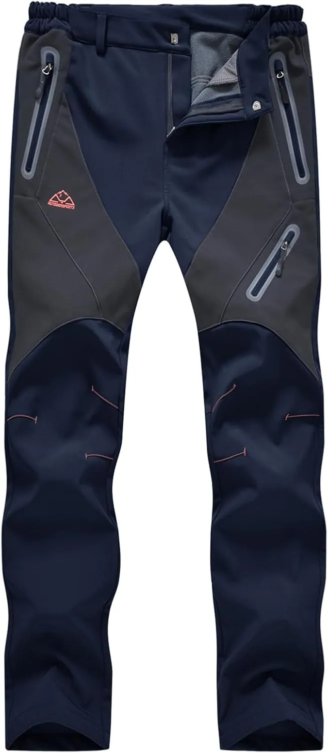 Rdruko Women's Snow Pants Waterproof Insulated Fleece Thermal Ski Hiking Snowboard Pants