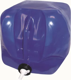 Reliance Products Five Gallon Fold-A-Carrier II Blue Collapsible Water Carrier with Integrated Handle
