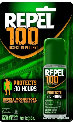 Repel 100 Insect Repellent, 1 oz. Pump Spray, 1 Bottle, 4 Ct