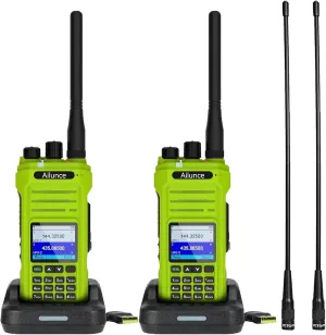 Retevis Ailunce HA1G GMRS Handheld Radio, with 14.8IN Flexible Whip SMA-Male Antenna, IP67 Waterproof, NOAA, 2800 mAh Battery, USB C Charging, Two Way Radio Long Range for Adventure Survival(2 Pack)