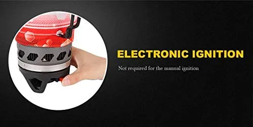 Rynx | APG Portable Gas Stove Personal Cooking System Backpack Outdoor Burner Hiking Camping Gear Heat Exchanger Kettle