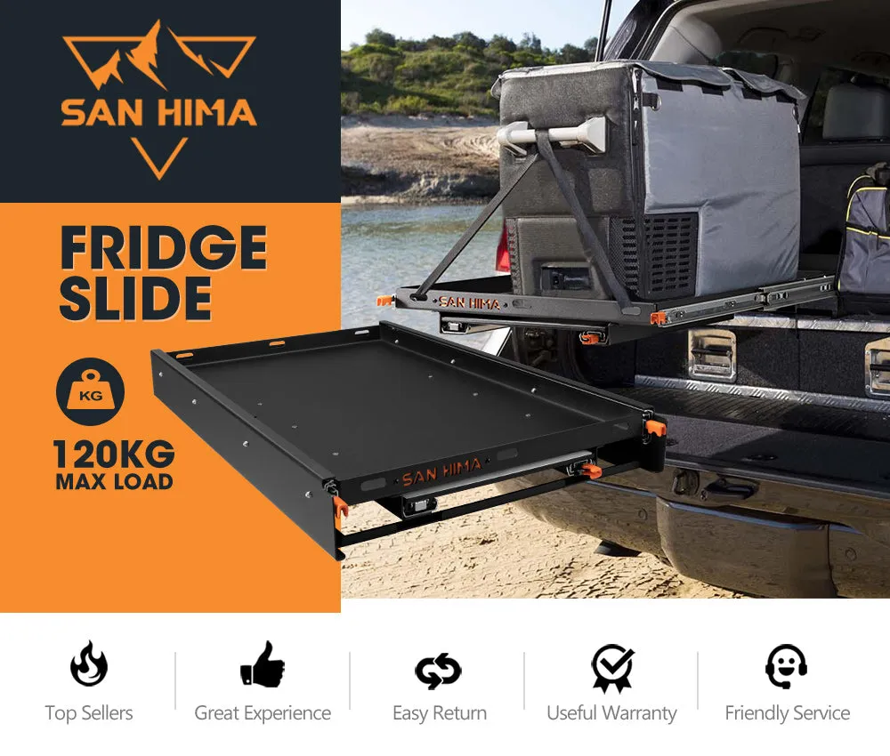 San Hima 95L Fridge Slide With Extendable Table Cutting Board Caravan Part 120KG