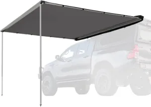 SanHima Vehicle Awning 6.6ft x 8.2ft - Roof Rack Pull Out Side Awning 54ft² Sun Shade UPF50  Weatherproof for Camping Car SUV Truck Van