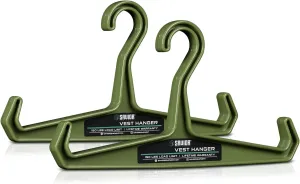 Savior Equipment Multi-Purpose Heavy Duty Hanger 2-Pack, 150 lbs Load Capacity High Impact Plastic for Tactical Vest Scuba Military Police Survival Gear Hanger