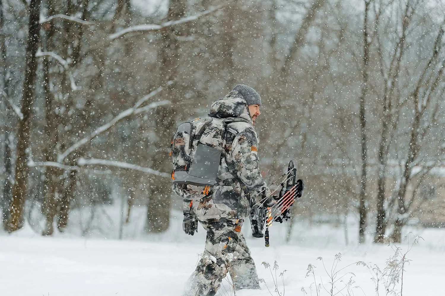 ScentLok BE:1 Divergent Wind Resistant and Water Repellent Late Season Camo Hunting Jacket with Primaloft Gold Insulation
