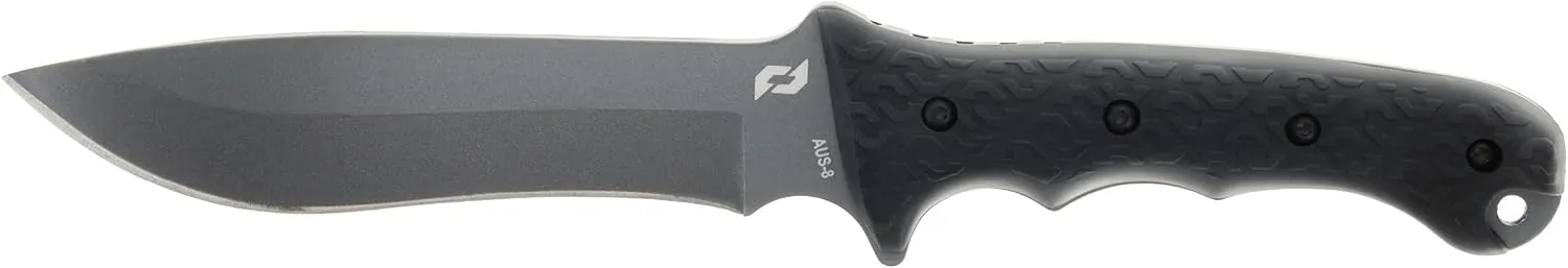 Schrade Delta Class Reckon Tini Fixed Blade with 1095 High Carbon Steel Blade, 6.4in Fixed Blade for Buschcrafting, EDC