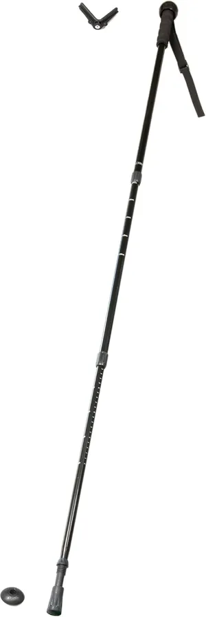 SE Survivor Series Collapsible Aluminum 60� Walking/Hiking Stick with Rifle and Camera Mount - WS9HS-60