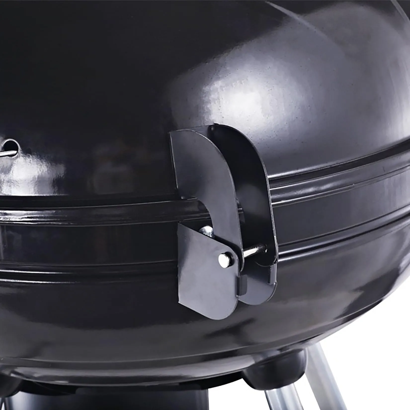 SENYANPAi 22 -inch Portable Kettle Charcoal Grill with Stainless Steel Stands and two Wheels，Smoked BBQ Grill，Outdoor Camping Barbecue Charcoal Grill for Garden ，Backyard Cooking ，Picnic Traveling