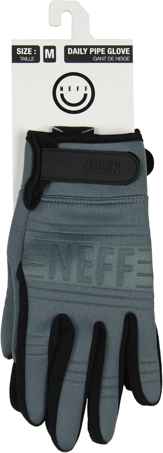 Seven Times Six Neff Daily Pipe Neoprene No-Slip Silicone Palm Adult Ski and Snowboarding Gloves For Men and Women