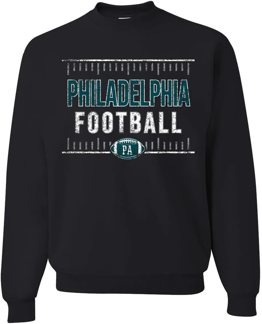 Shark & Hammer Grease The Poles Broad Street Philadelphia Football Sports Unisex Crewneck Graphic Sweatshirt