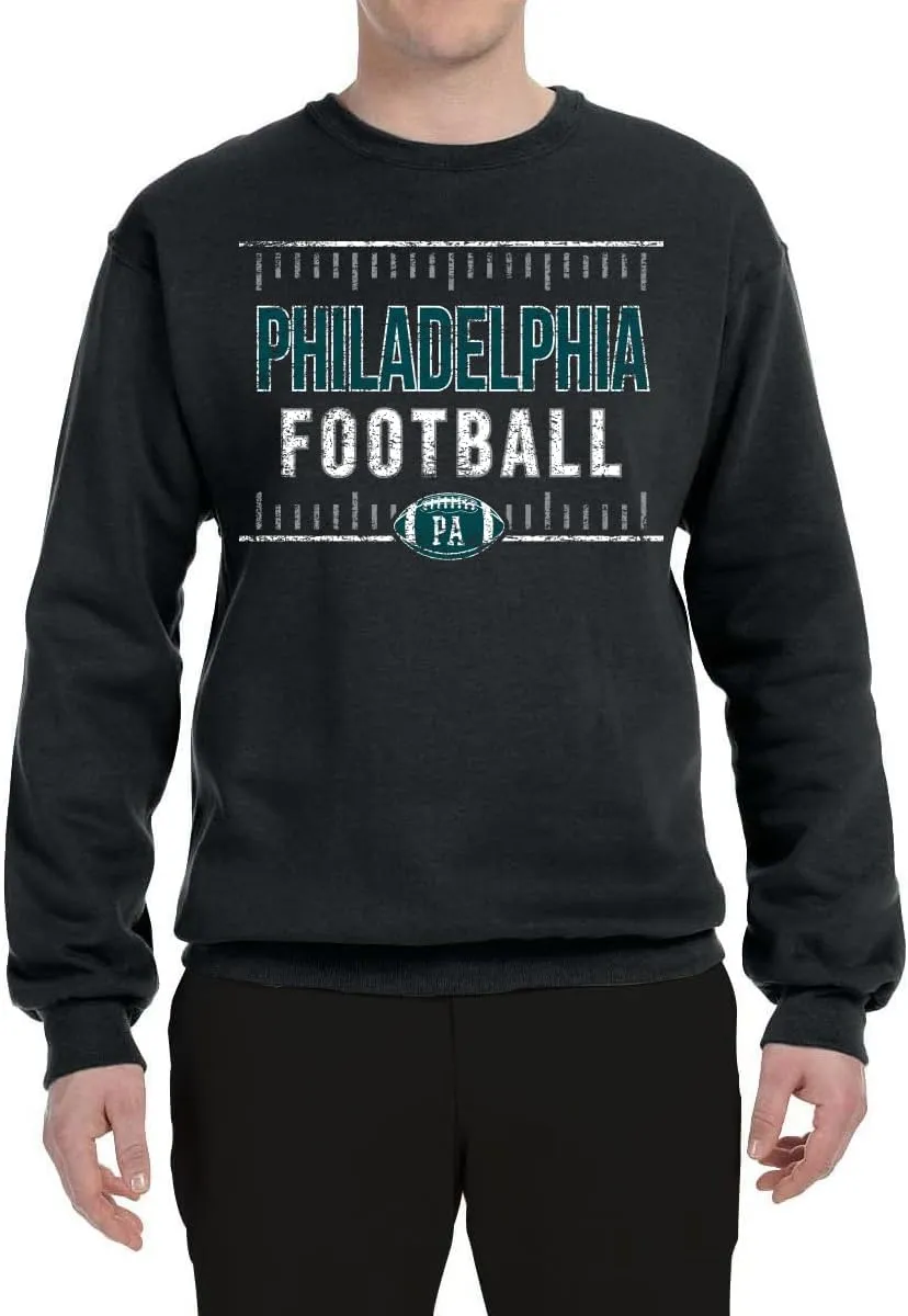 Shark & Hammer Grease The Poles Broad Street Philadelphia Football Sports Unisex Crewneck Graphic Sweatshirt