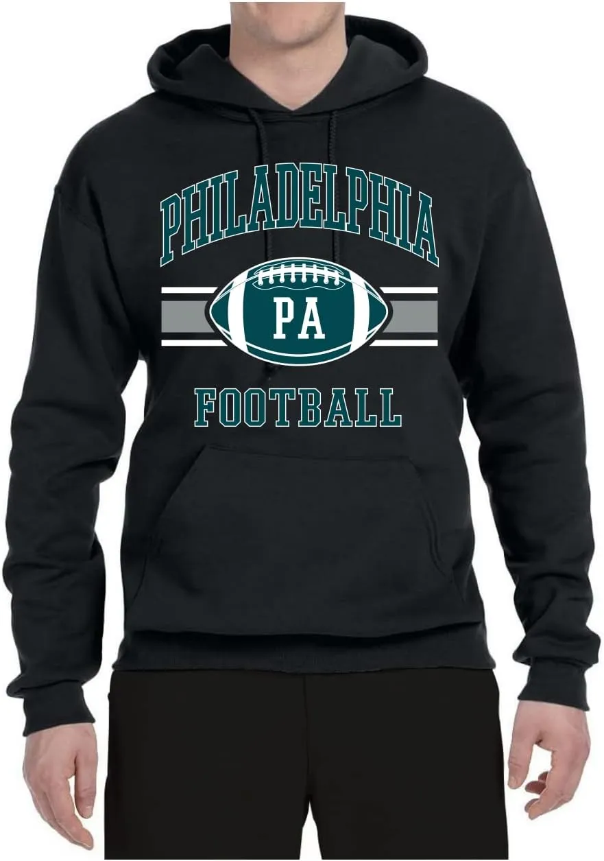 Shark & Hammer Grease The Poles Broad Street Philadelphia Football Sports Unisex Graphic Hoodie Sweatshirt