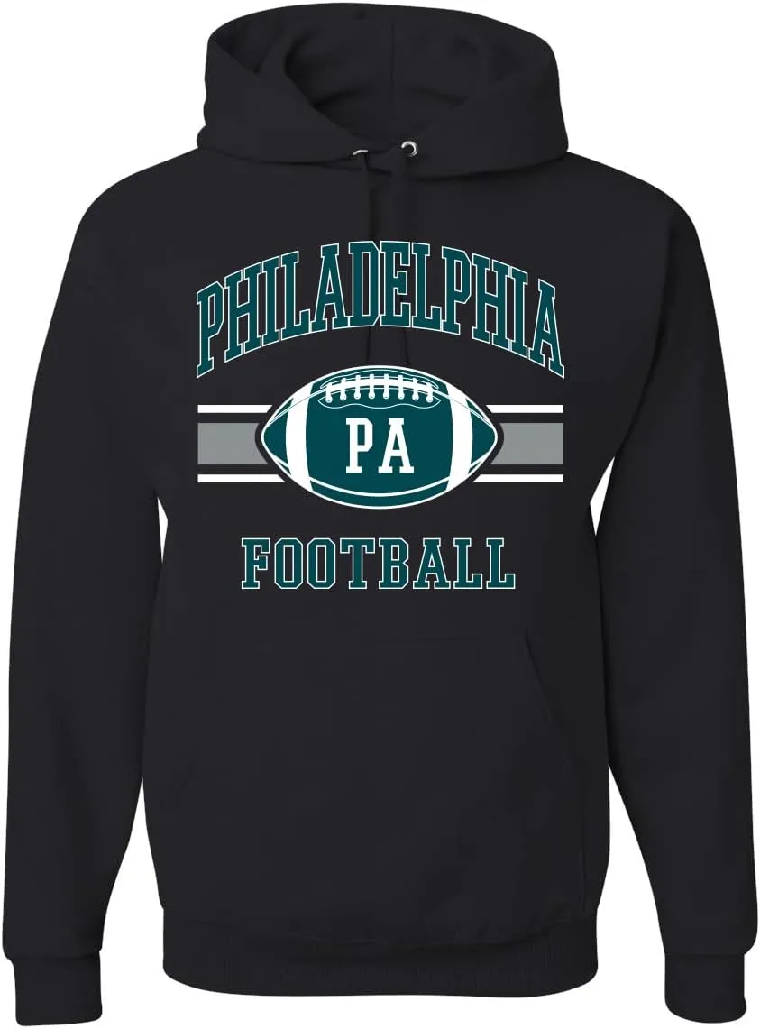 Shark & Hammer Grease The Poles Broad Street Philadelphia Football Sports Unisex Graphic Hoodie Sweatshirt