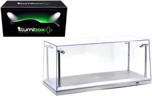 Silver Collectible Display Show Case Illumicase  with LED Lights for 1/64 1/43 1/32 1/24 1/18 Scale Models