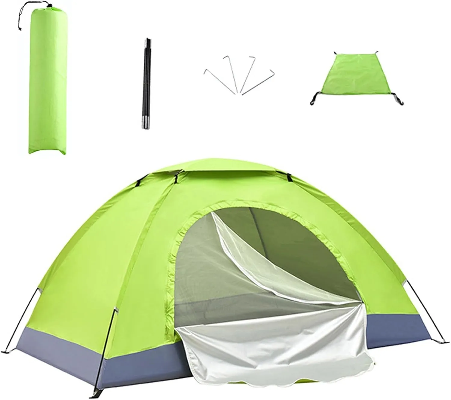 Single and Double Multi-Color Camping Tent, Lightweight Tent,Outdoor Equipment Waterproof Hiking Bike Tour Upgrade Large Space