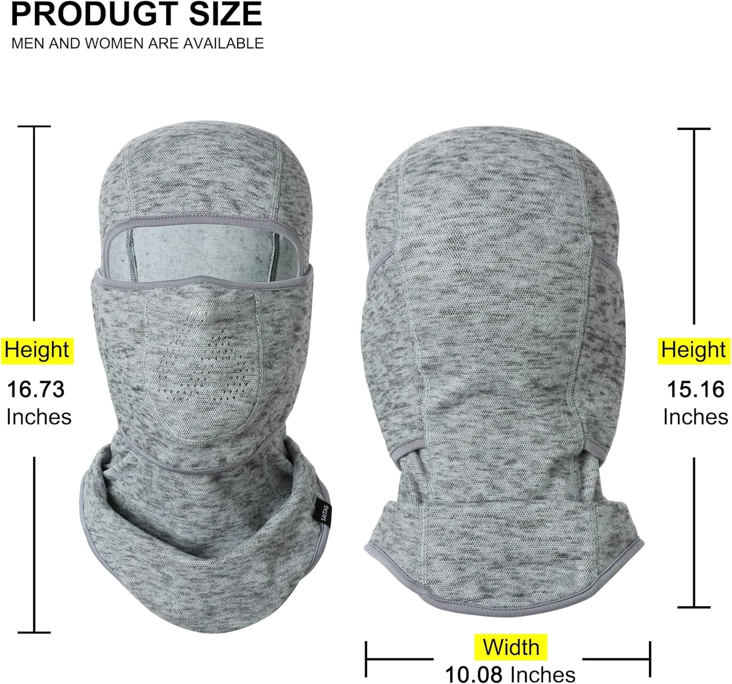 Ski Mask Balaclava Face Mask Men Women Winter Full Face Cover Cold Weather Thermal Warm Fleece Snow Snowboard Skiing Shiesty