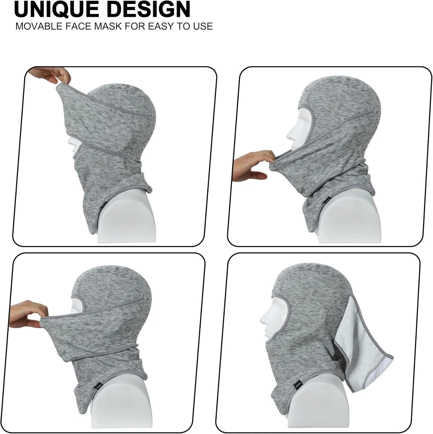 Ski Mask Balaclava Face Mask Men Women Winter Full Face Cover Cold Weather Thermal Warm Fleece Snow Snowboard Skiing Shiesty