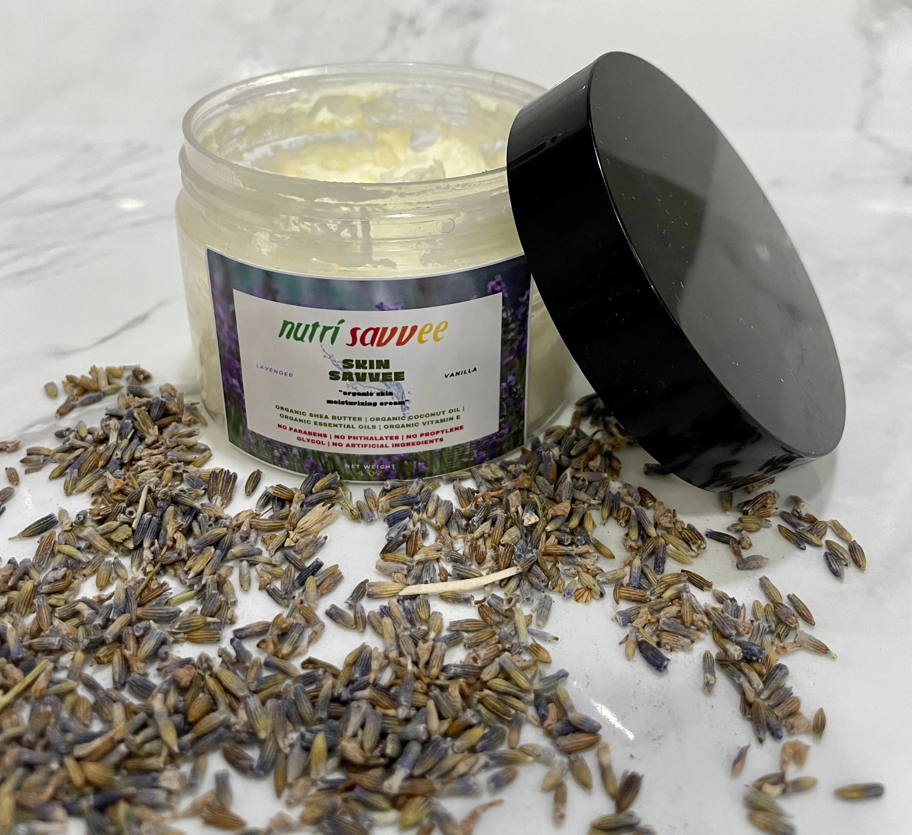Skin Savvee Organic Moisturizing Cream – 24-Hour Hydration with Shea Butter & Vitamin E