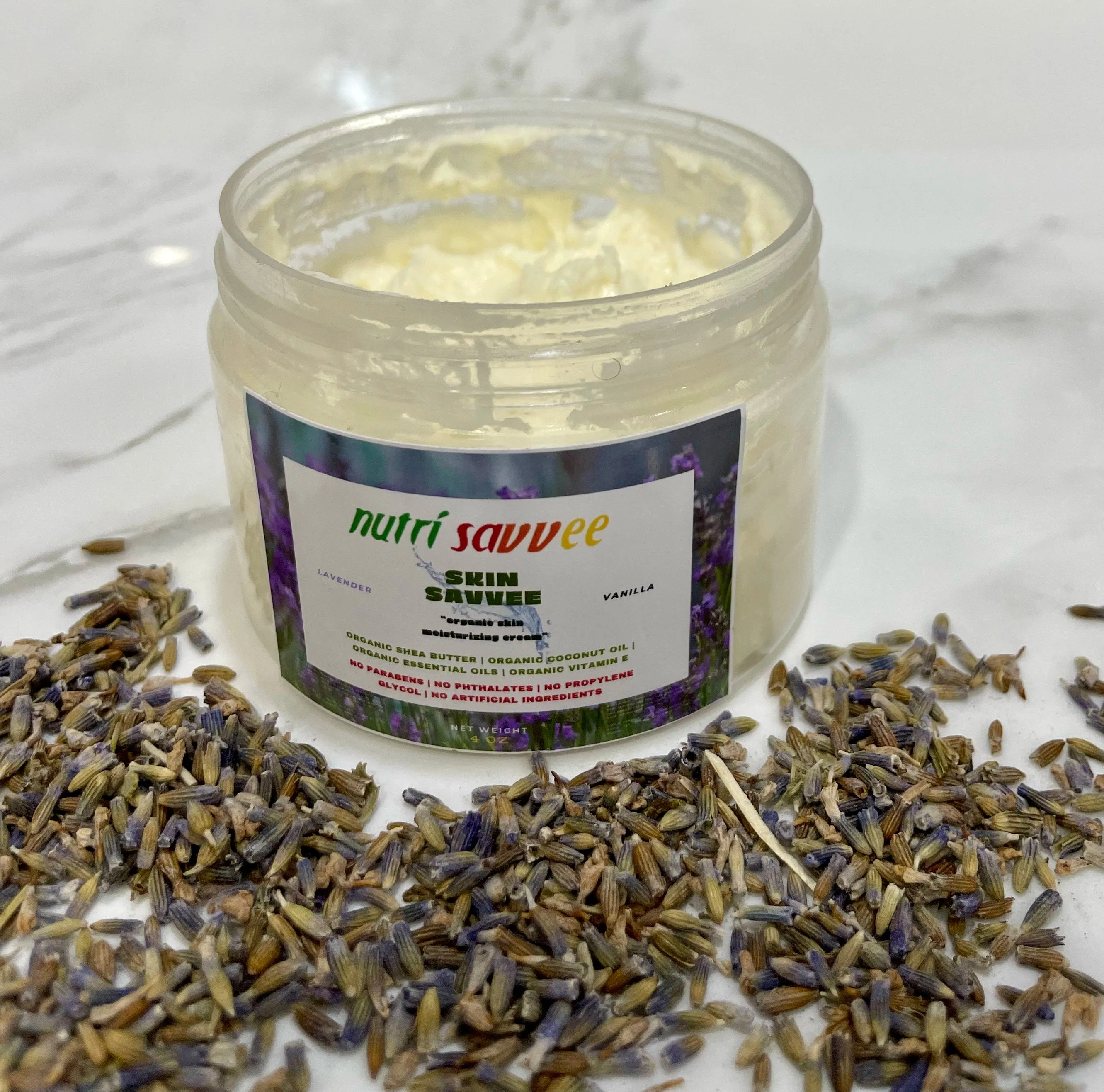 Skin Savvee Organic Moisturizing Cream – 24-Hour Hydration with Shea Butter & Vitamin E