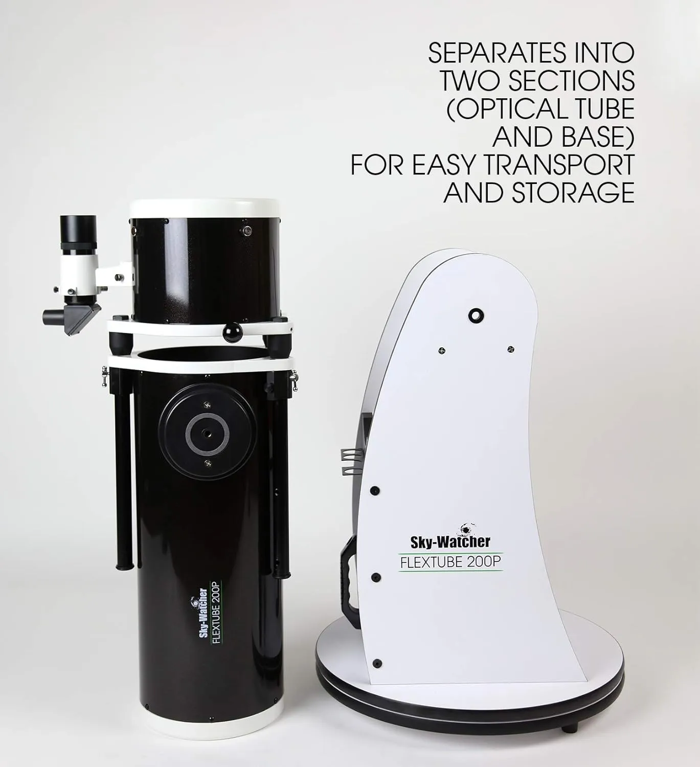 Sky-Watcher Flextube 200 Dobsonian 8-inch Collapsible Large Aperture Telescope – Portable, Easy to Use, Perfect for Beginners (S11700)