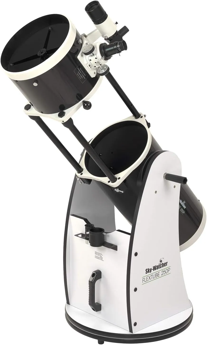 Sky-Watcher Flextube 250 Dobsonian 10-inch Collapsible Large Aperture Telescope – Portable, Easy to Use, Perfect for Beginners, White/Black (S11720)