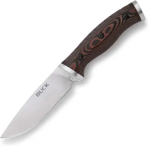 Small Selkirk Knife Drop Point Brown Black Micarta