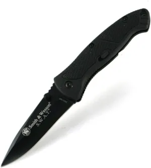 Smith & Wesson Benji 2.5in High Carbon S.S. Folding Keychain Knife with 1.75in Modified Tanto Blade and G10 Handle for Outdoor, Tactical, Survival and EDC