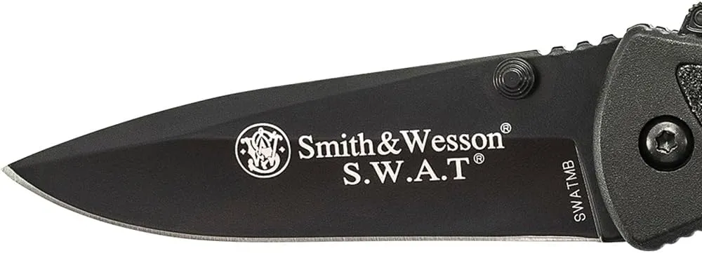 Smith & Wesson Benji 2.5in High Carbon S.S. Folding Keychain Knife with 1.75in Modified Tanto Blade and G10 Handle for Outdoor, Tactical, Survival and EDC