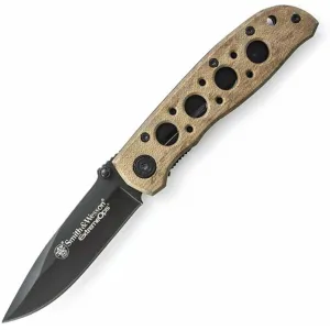 Smith & Wesson Extreme Ops Linerlock Folding Knife Desert Tan
