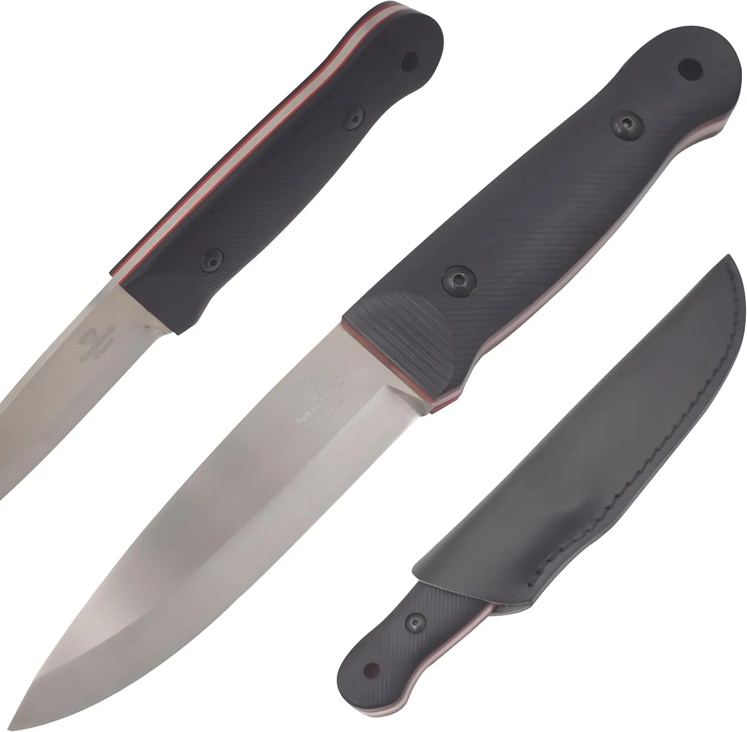 Snake Eye Tactical 9.25" Heavy Duty Fix Blade Camping Hunting Outdoor Knife With Leather Sheath