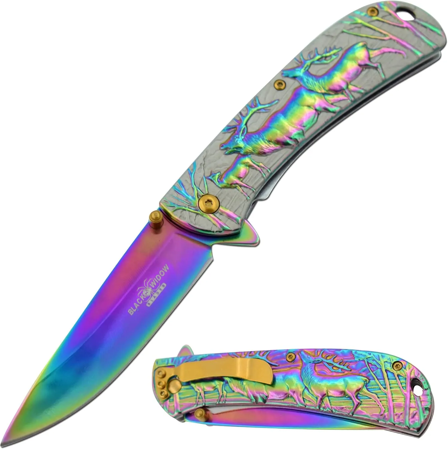 Snake Eye Tactical Assist |Heavy-Duty Pocket Knife Design Handle EDC | Camping Knife (D-2)