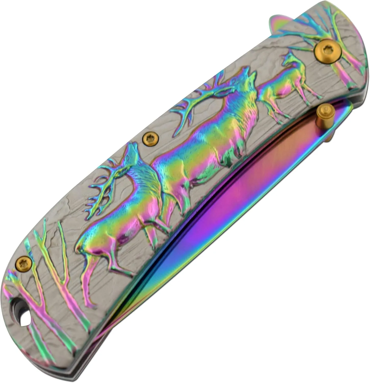 Snake Eye Tactical Assist |Heavy-Duty Pocket Knife Design Handle EDC | Camping Knife (D-2)