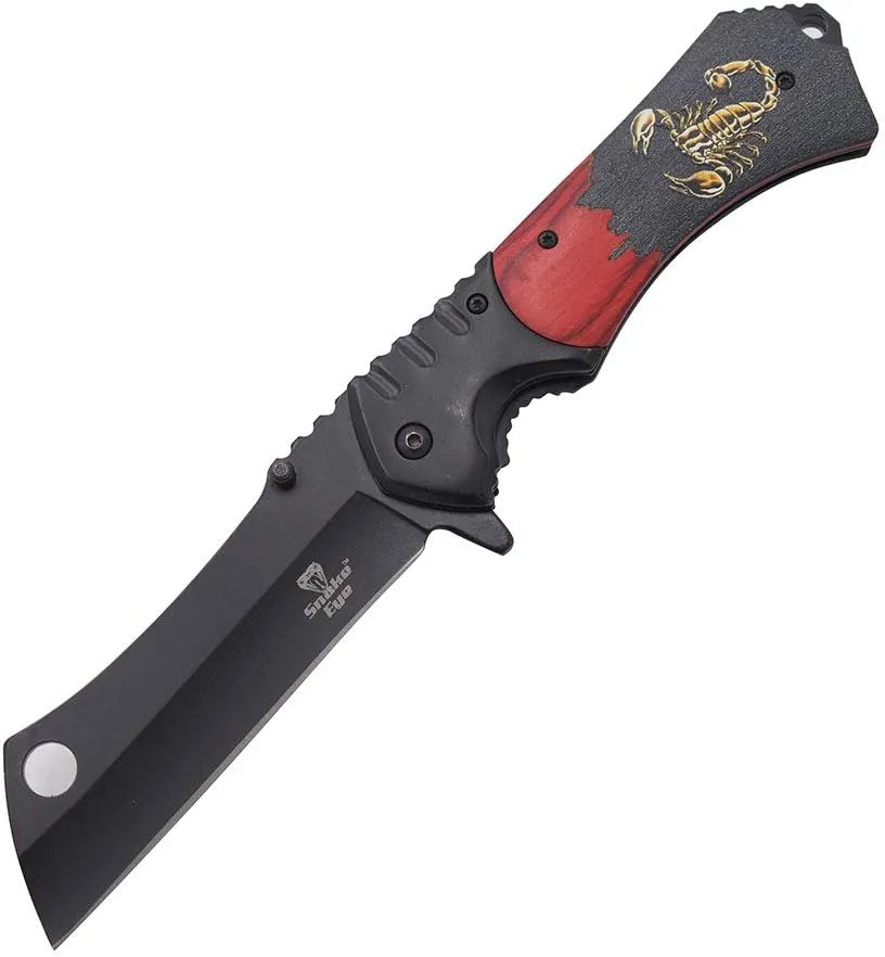 Snake Eye Tactical Heavy Duty Folding Pocket Knife Outdoors Camping Hunting Fishing. (Scorpion)
