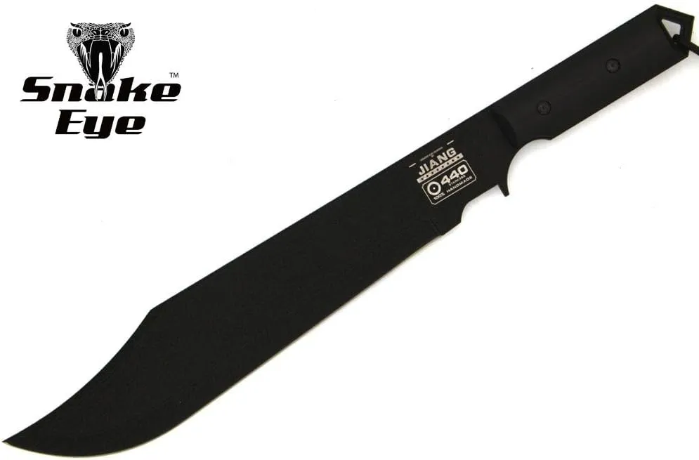 Snake Eye Tactical Heavy Duty Handmade Super Knife Full Tang Fixed Blade Knife w/G-10 Handle Outdoors Hunting Camping Fishing