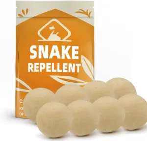 Snake Repellent for Yard Powerful, Snakes Away Repellent for Outdoors, Snakes Repellents Indoor, Snake Deterrent for Yard Pet Safe, Repellant for Snakes, Garden Snake Out Repellant Balls-8P
