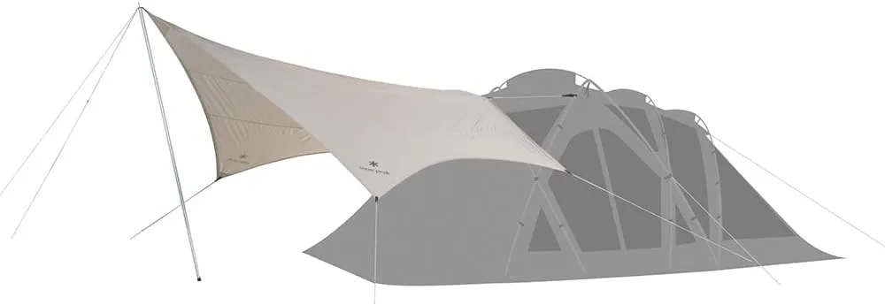 Snow Peak FES-275 Connect Tarp, Hexa, Ivory
