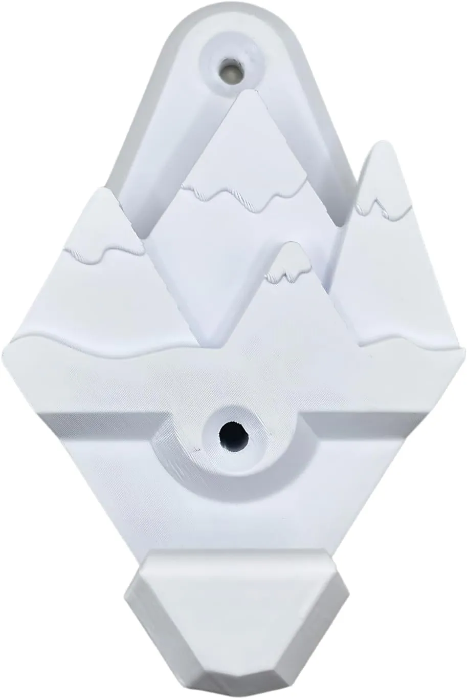 Snow Ski Wall Mount, Snow Skis Rack, Space Saver, Universal Ski Wall Mounts, Winter Sports Storage (True White)