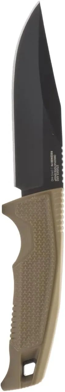 SOG Recondo FX Professional Fixed Blade Duty Knife | Straight Edge, Stainless Steel Blade, Overmolded Rubberized Grip