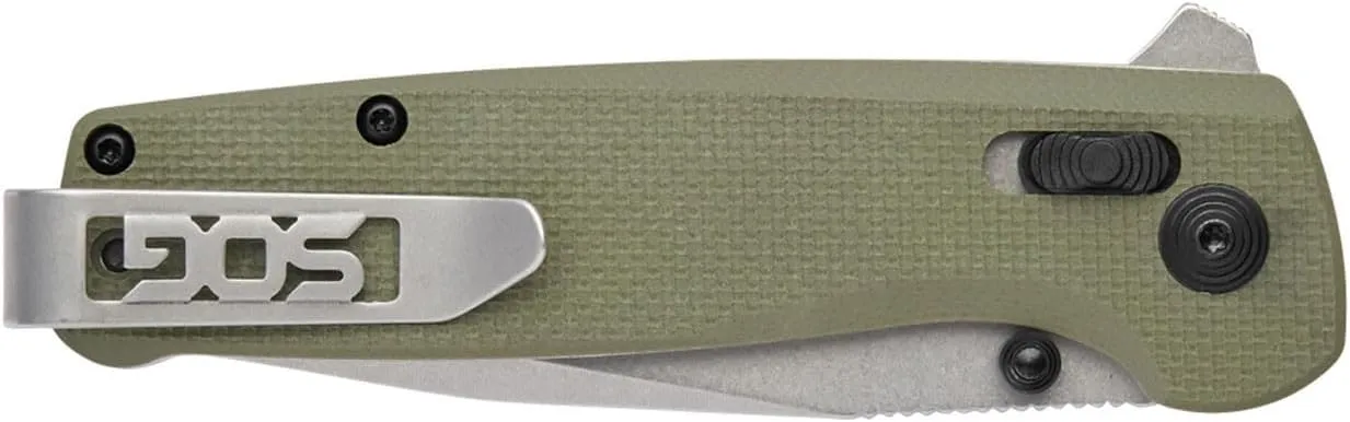 SOG Terminus XR G10 Daily Carry Rugged EDC Ambidextrous Pocket Folding Knives | G10 Handle | Wear-Resistant D2 Steel Blade