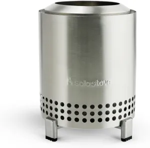 Solo Stove Mesa, 5.1 Inch Tabletop Fire Pit with Stand - Smokeless, Stainless Steel Fire Pit for Camping, Outdoor & Patio- Wood Burning or Pellet Fueled Portable Bonfire, 1.4lbs, Stainless Steel