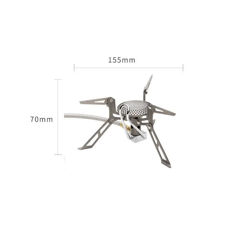 Split Gas Stove 117T Outdoor Lightweight Portable Hiking Titanium Alloy Camping Furnace End Mountain Stove